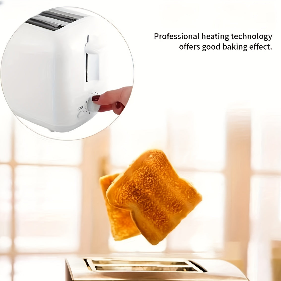 2-Slice Stainless Steel Toaster with Auto Shut Off