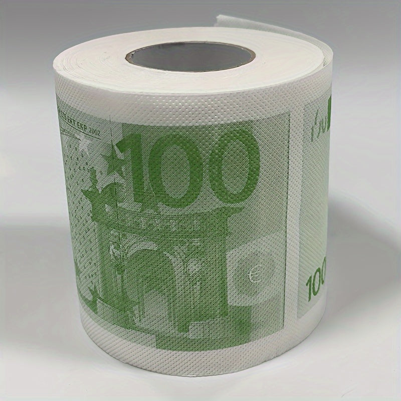 1pc Novelty Currency Print Toilet Paper Roll
