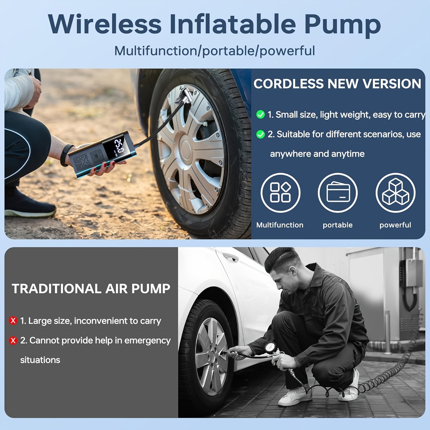 Portable Air Compressor Tire Inflator
