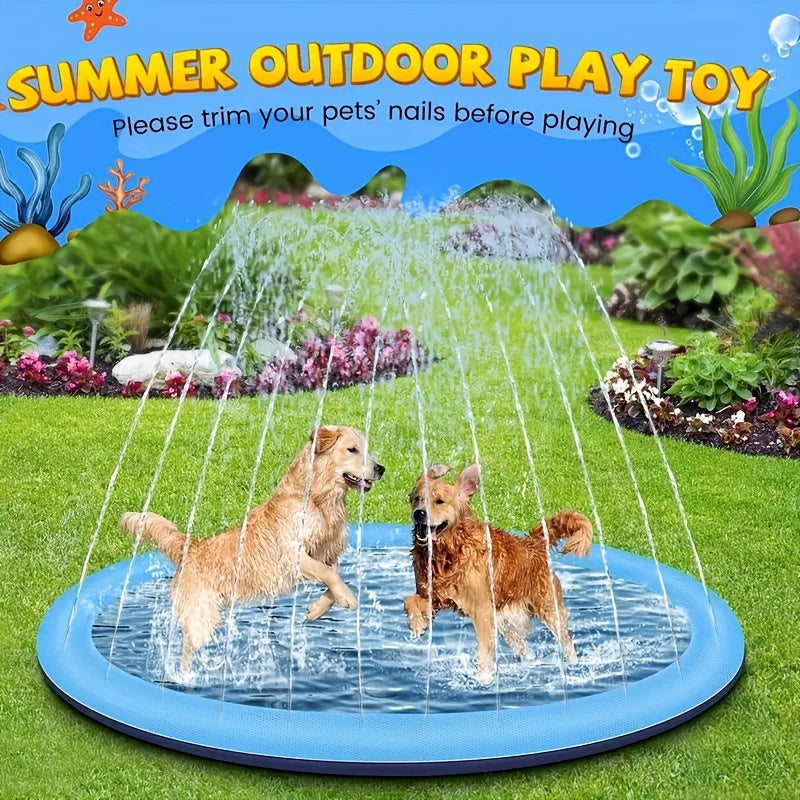 Pet water spray mat, pet beach toy, yard toy