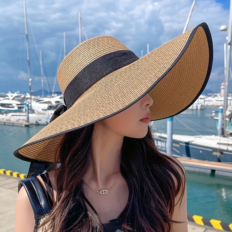 Summer Beach & Travel Cap with Adjustable Drawstring