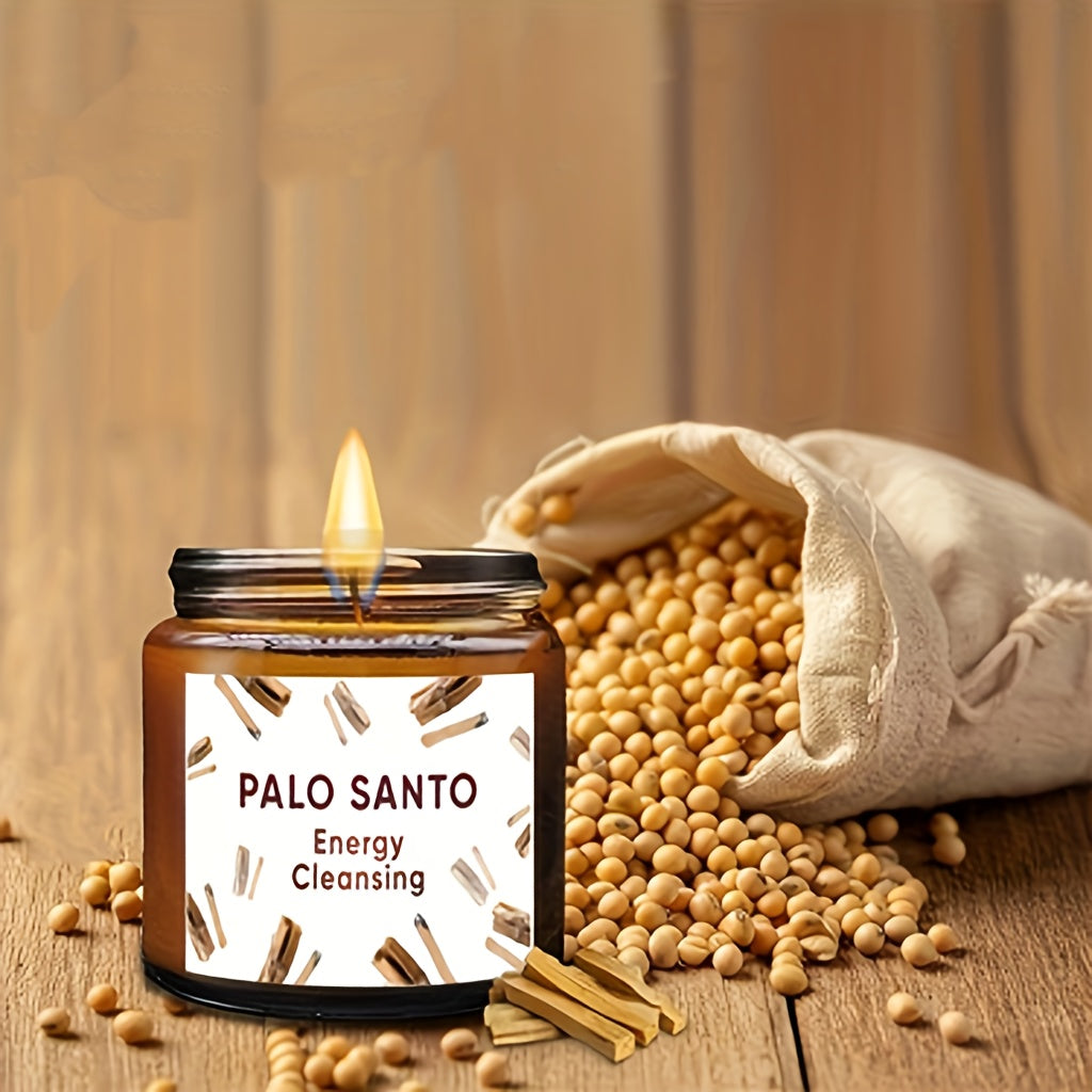 Palo Santo Scented Candle for Home Energy Cleansing