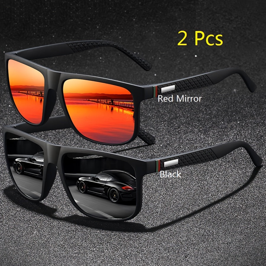 1-2-3pcs Fashion Vintage Check Pattern Square Fashion Glasses
