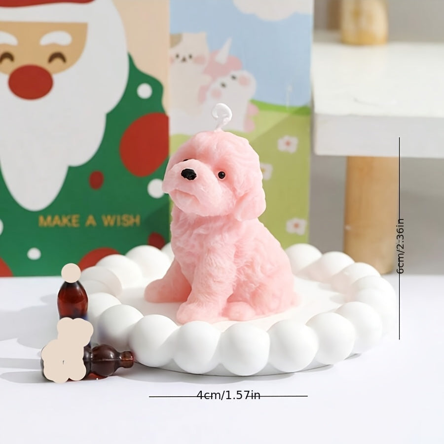 1pc Adorable Puppy Scented Soy Wax Candle