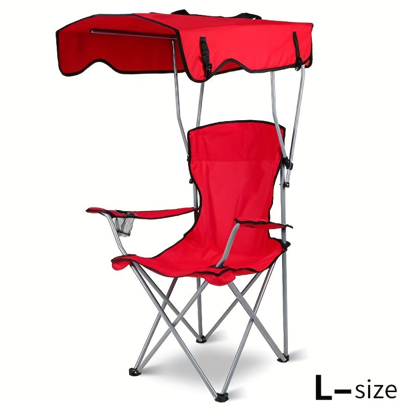 Outdoor supplies portable folding beach chair with shade
