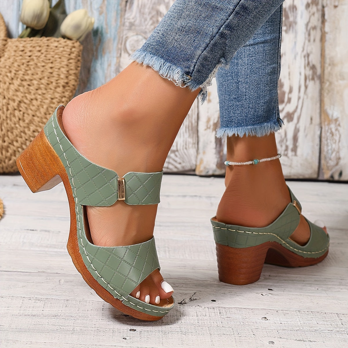 Outdoor Sandals For All Competitions, Women's Chunky Heel Sandals