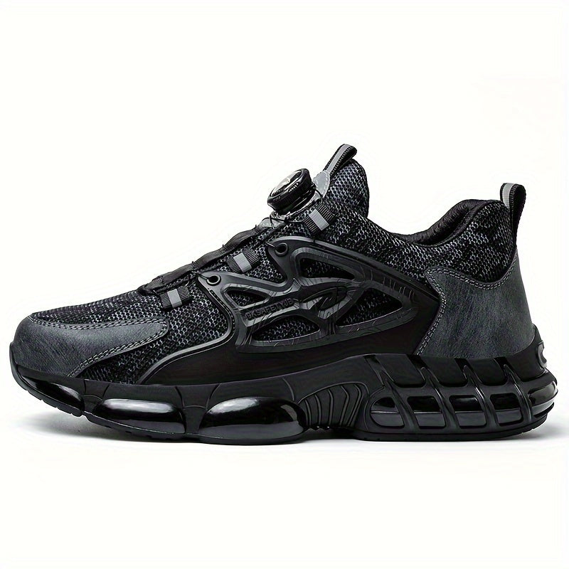Stylish Men'S Safety Work Shoes with Steel Toe & Puncture Protection