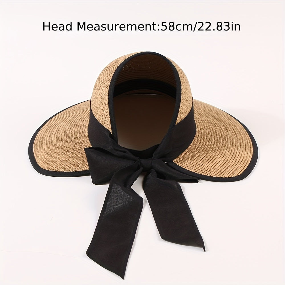 Women's Summer Outdoor Sun Visors With Ponytail Hole
