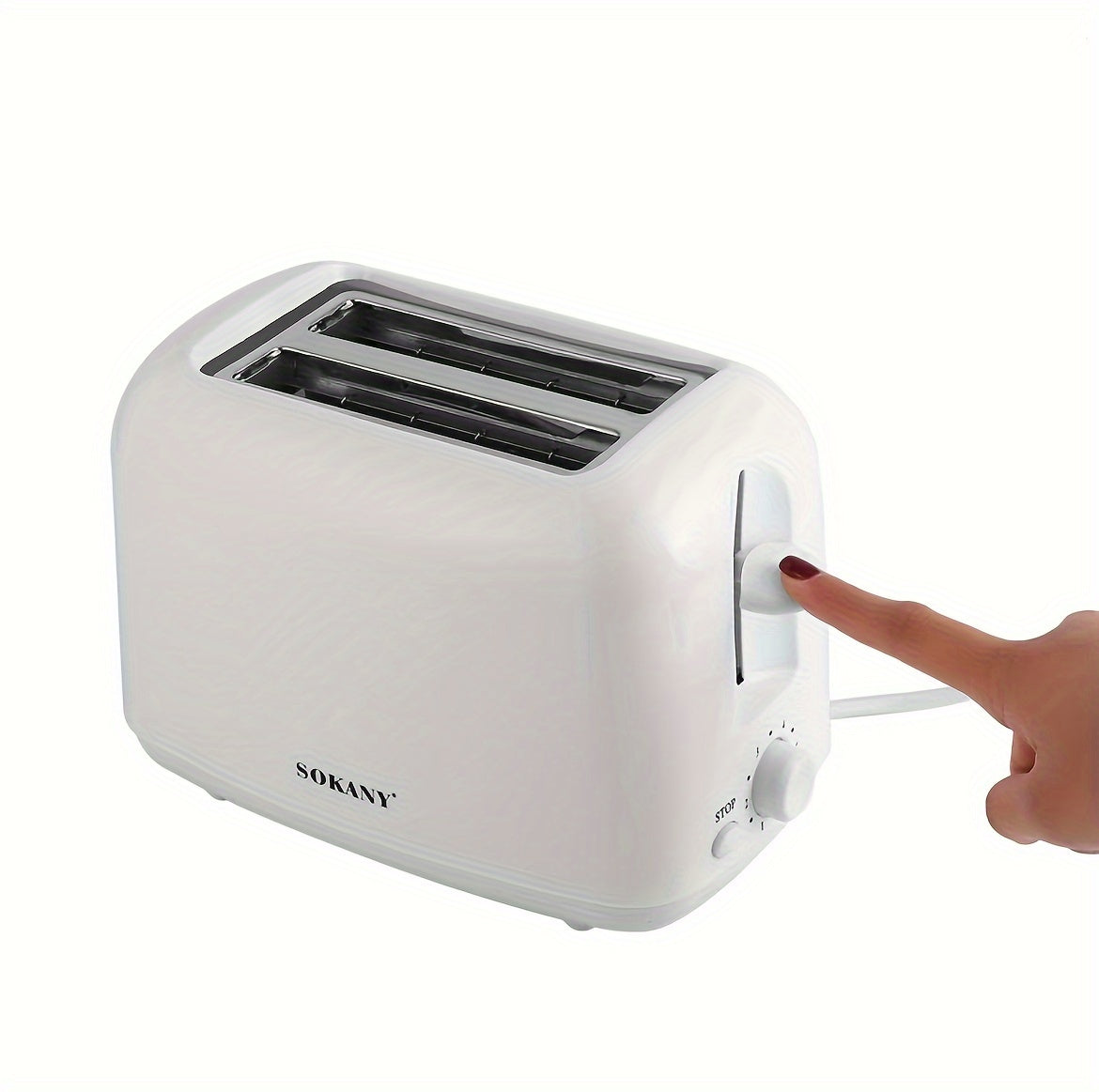2-Slice Stainless Steel Toaster with Auto Shut Off