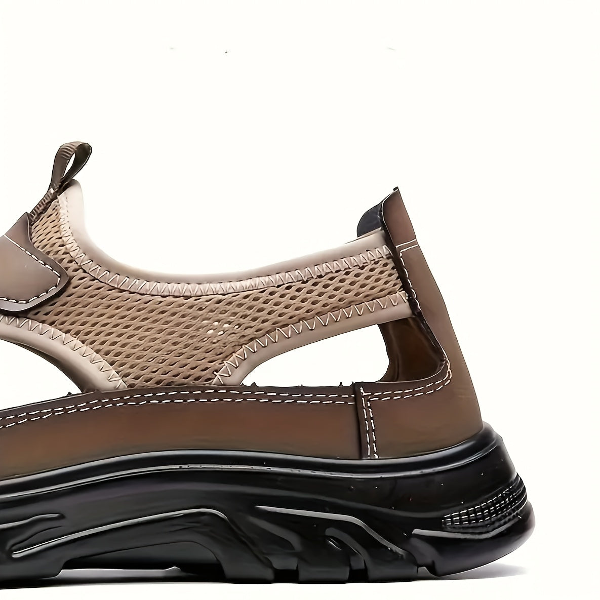 Men'S Breathable Sports Sandals, Solid Color, All-Season Casual Sneakers