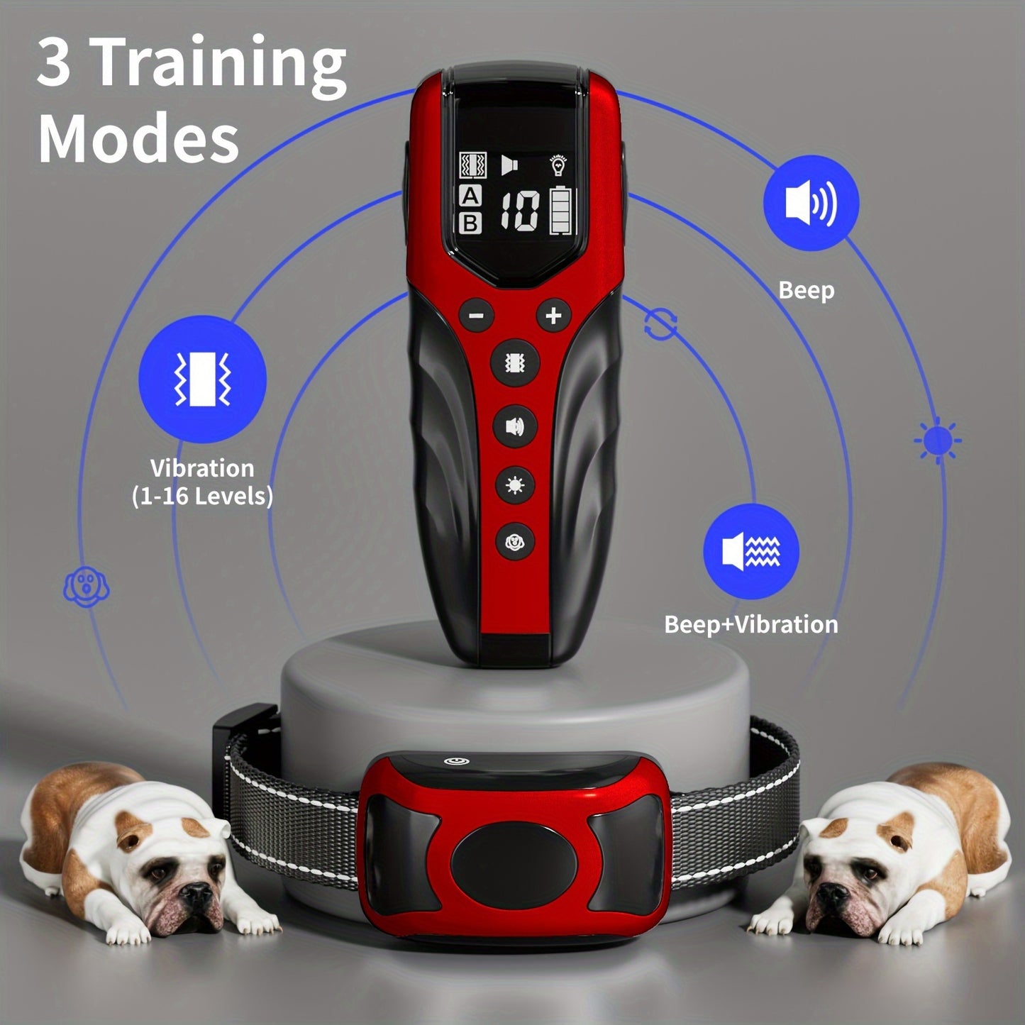 Rechargeable Dog Training Collar with Remote