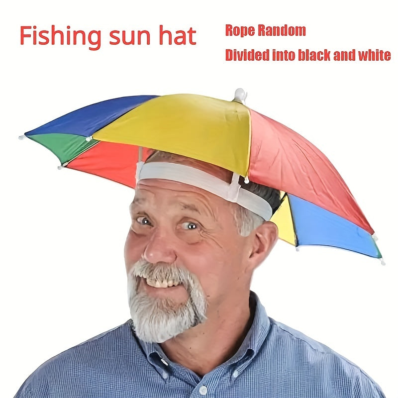 Outdoor Sunshade Waterproof Camping Fishing Headwear Umbrella