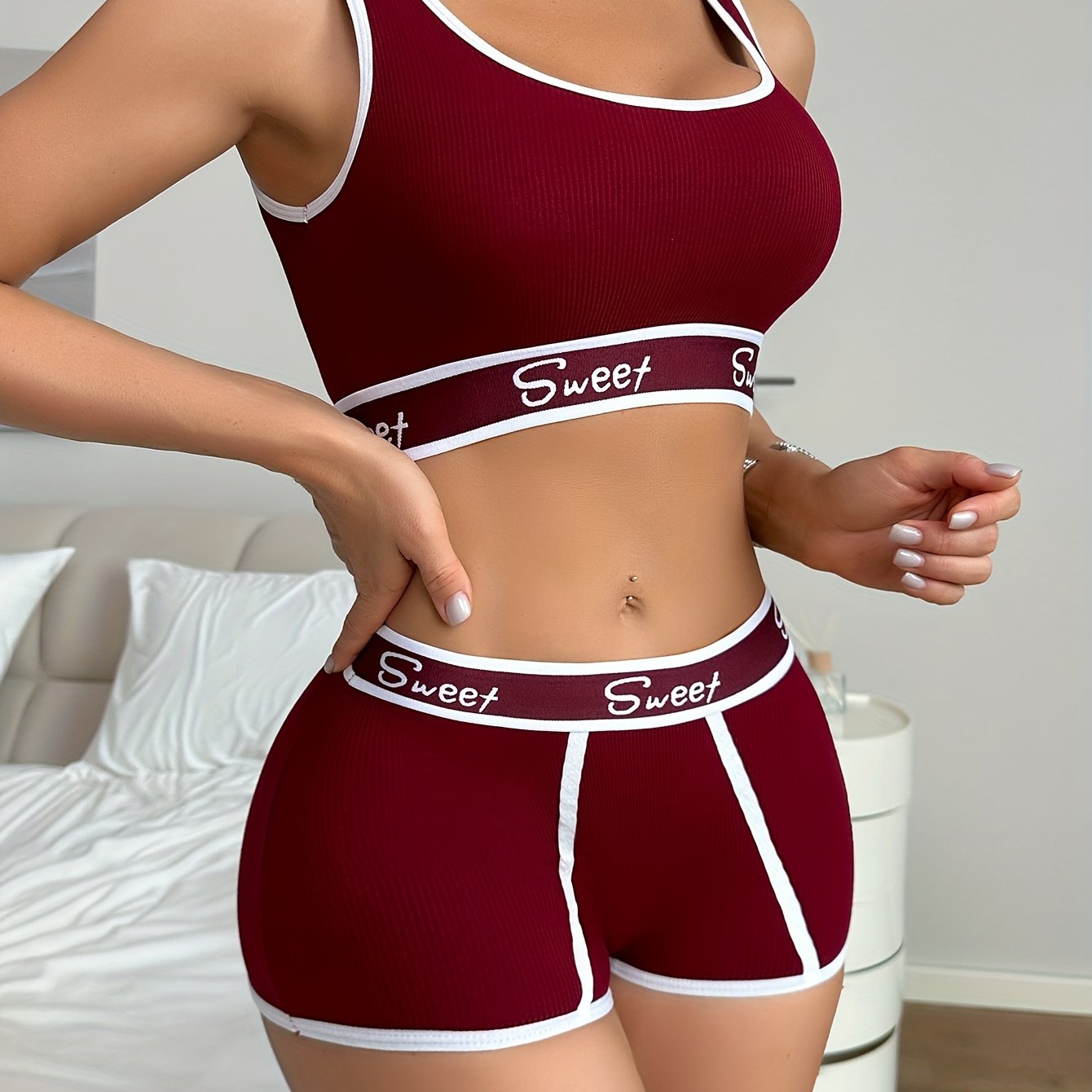 European & American Style Seamless Women's Breathable Backless Set