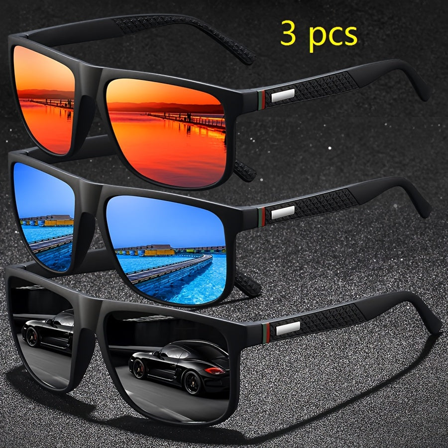 1-2-3pcs Fashion Vintage Check Pattern Square Fashion Glasses