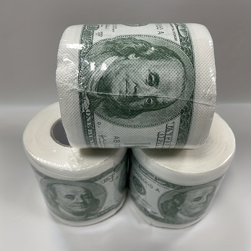 1roll, Funny One Hundred Dollar Bill Toilet Roll Paper