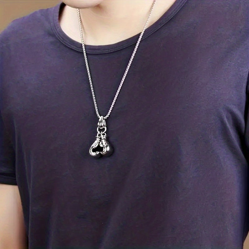 A Stylish Punk-style Hip-hop Boxing Glove Pendant Necklace