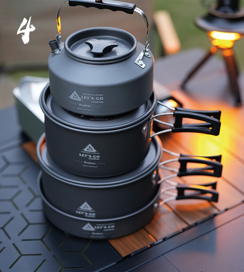 Set Camping Cookware din Aluminiu