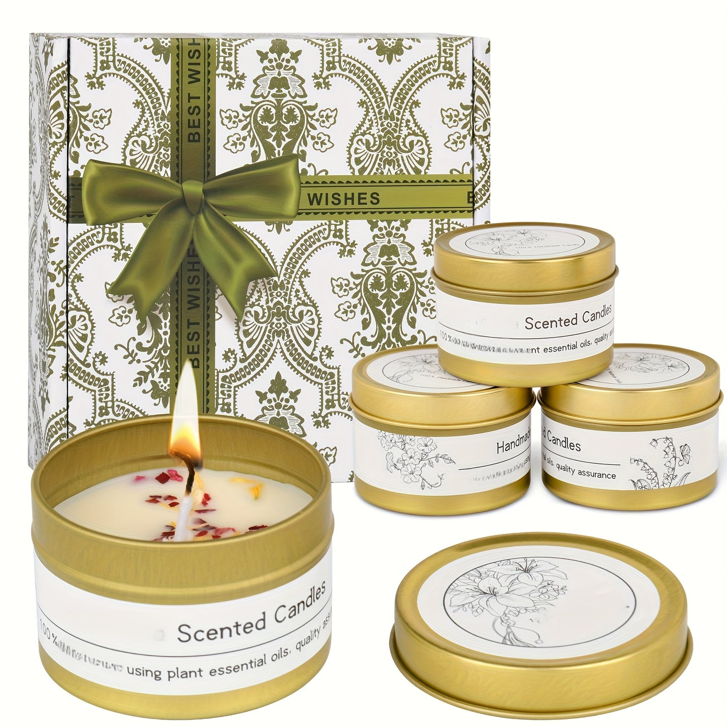 4pcs Scented Candle Gift Set