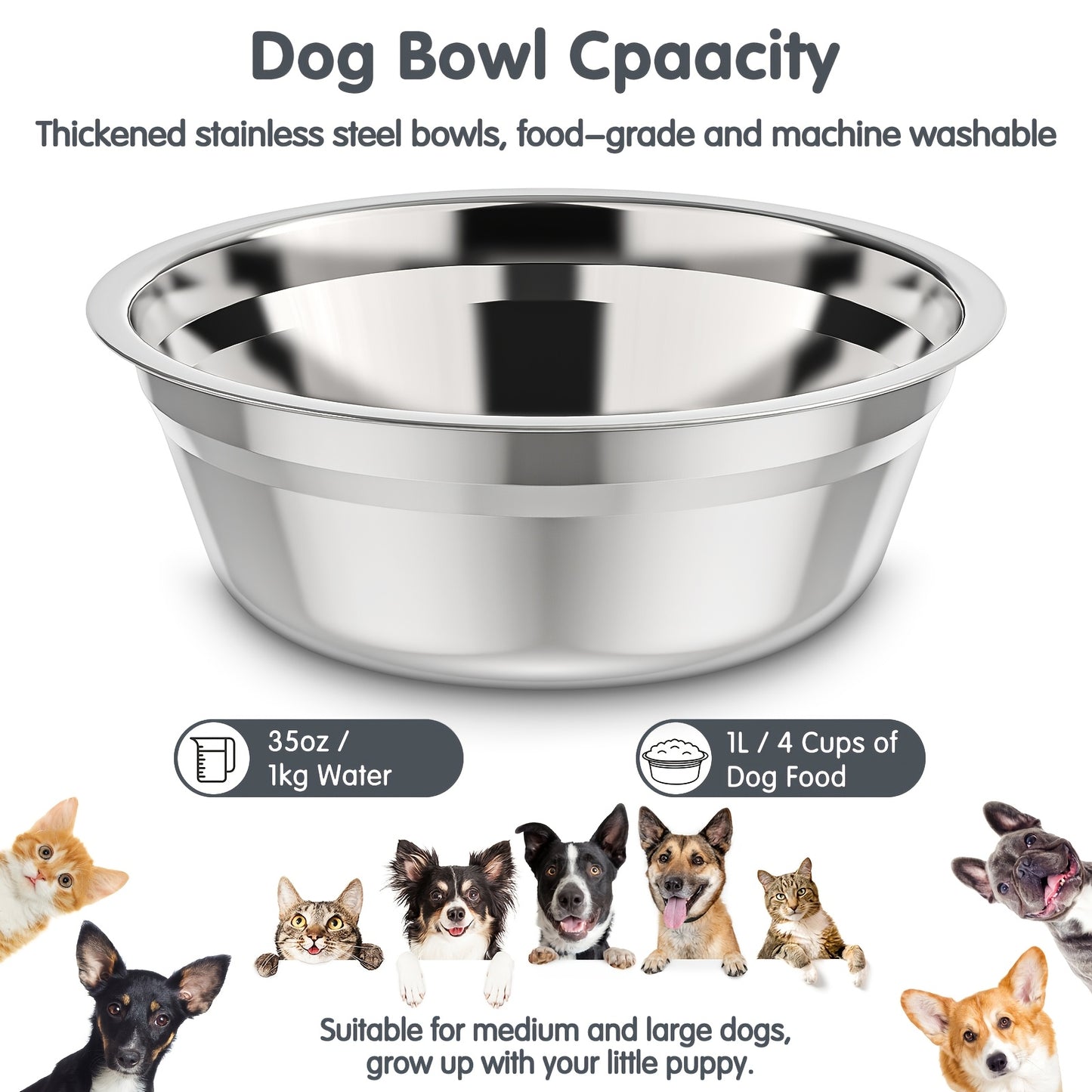 1 Set Elevated Dog Bowls