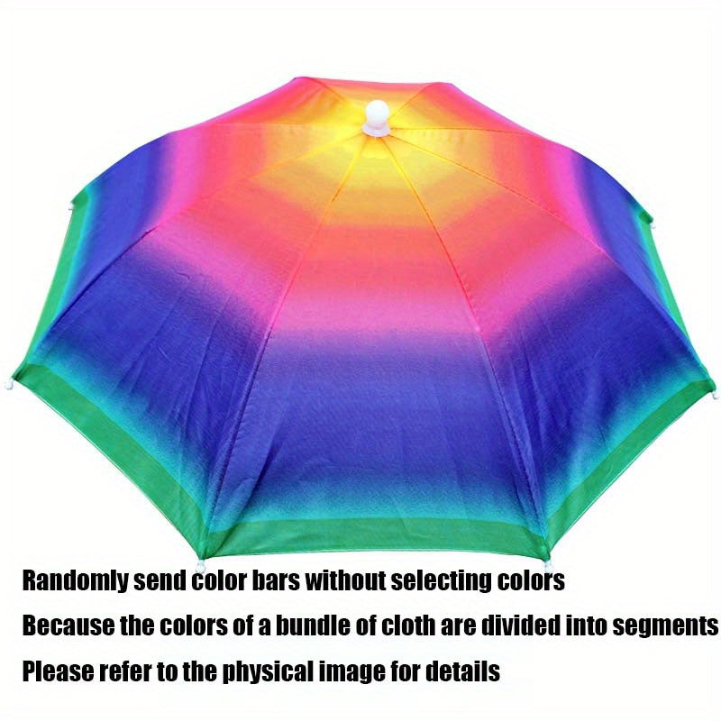 Outdoor Sunshade Waterproof Camping Fishing Headwear Umbrella