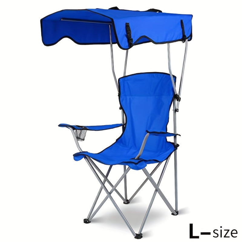 Outdoor supplies portable folding beach chair with shade