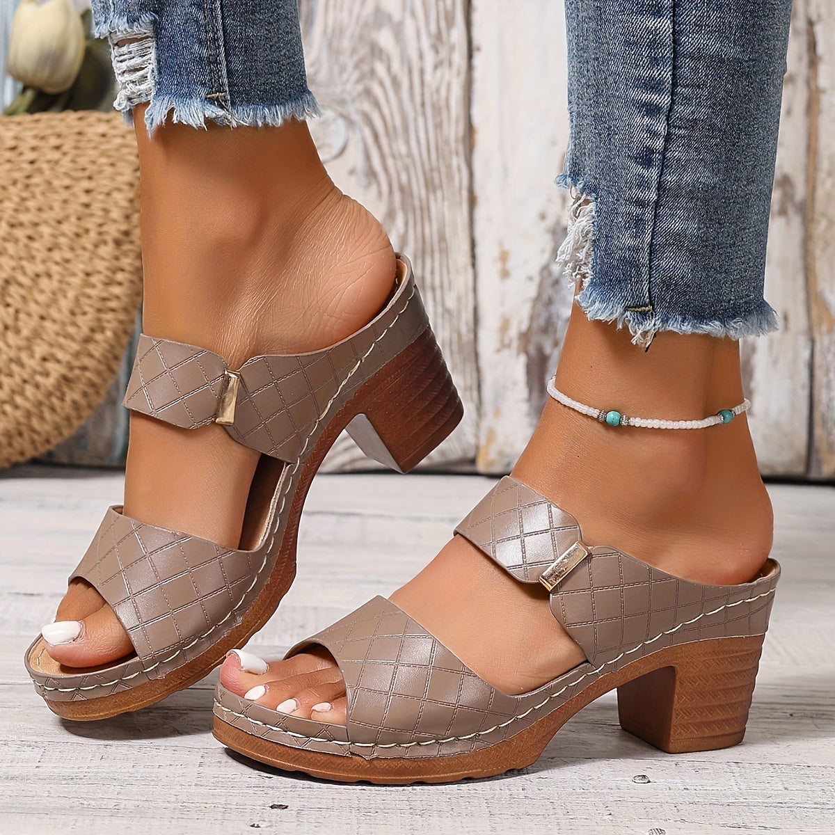 Outdoor Sandals For All Competitions, Women's Chunky Heel Sandals