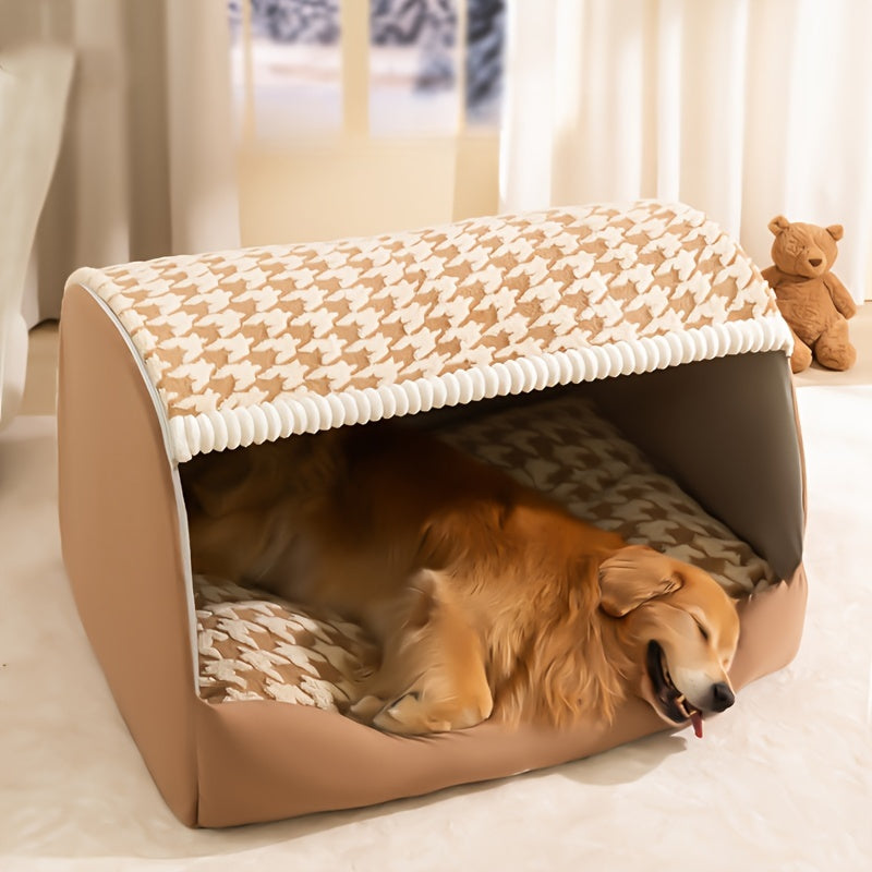 Dog Houndstooth Dog Bed Large Size Extra