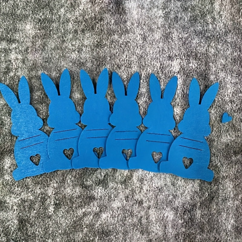 6pcs Easter Bunny Money Clip Gift, Classic Easter Creative Money Clip Card, Felt Easter Bunny Money Clip Cash Gift, for Holiday Piñata Decoration, Easter Basket Decoration