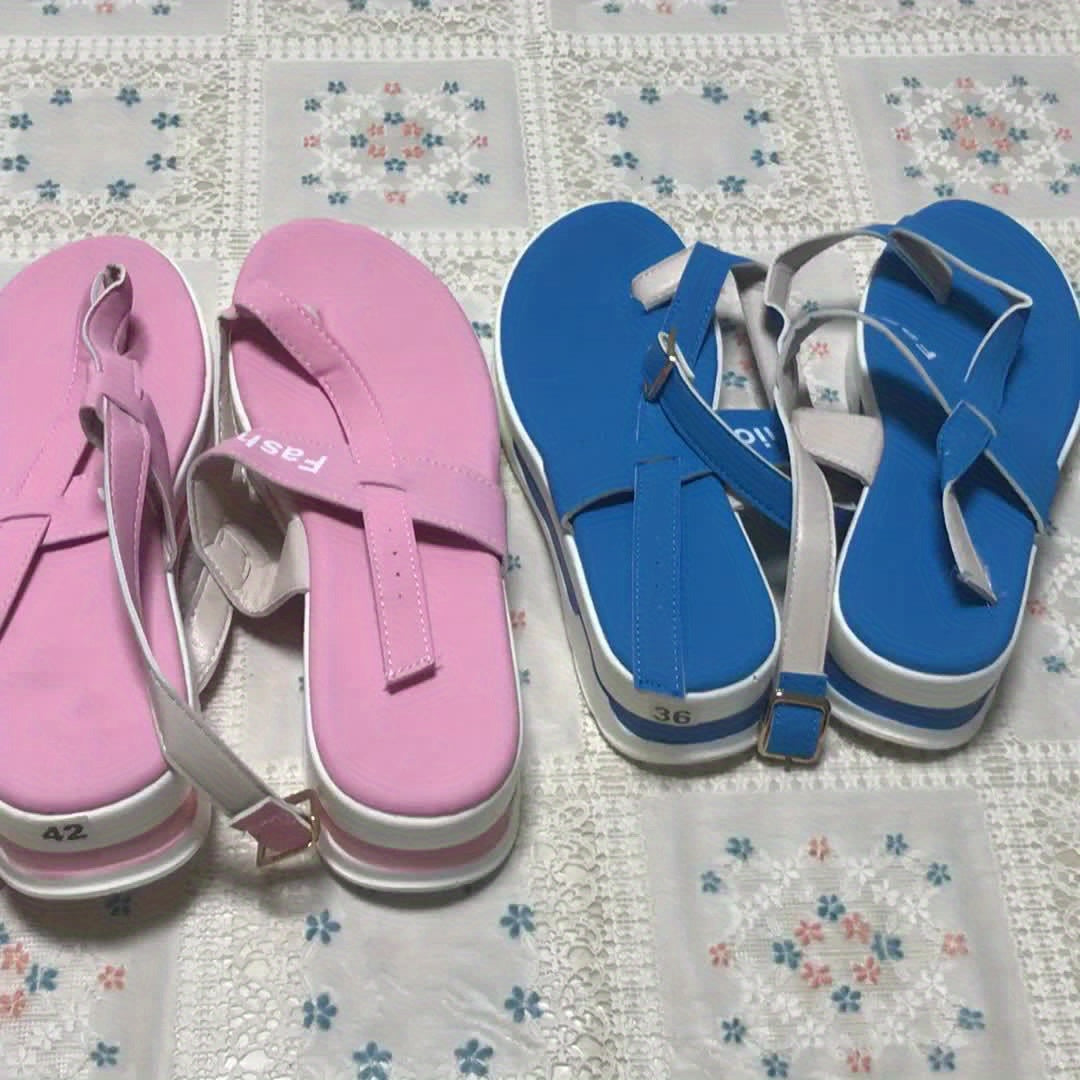 Women’s Summer Flat Sandals - Open Toe, Non-Slip Sole