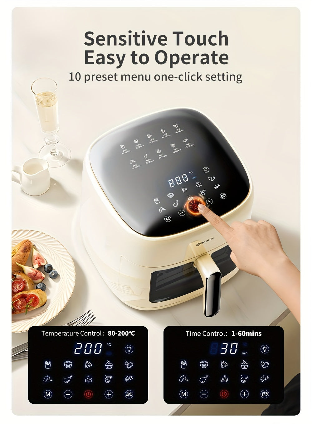 Air Fryer - Large Capacity 6L