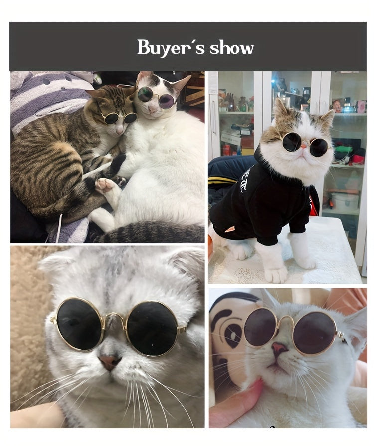 Whimsical Pet Fashion Glasses for Cats & Dogs