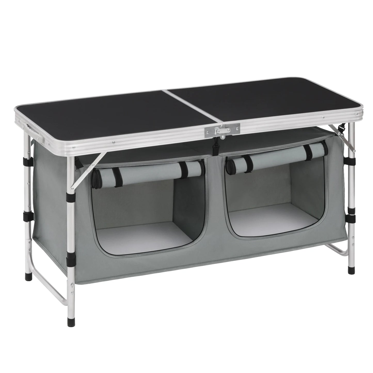 Folding Picnic Table Aluminum Suitcase Table with Storage Bag