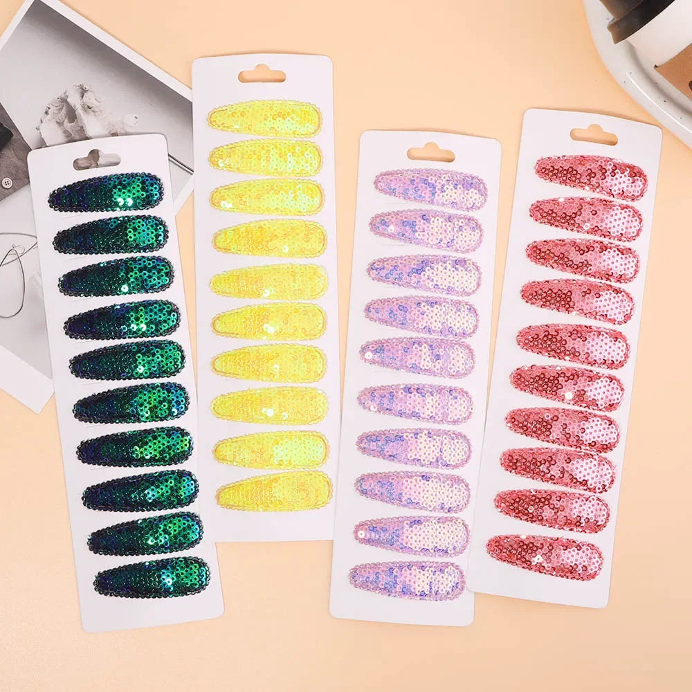 10Pcs/Set BB Hair Clips for Kids Handmade