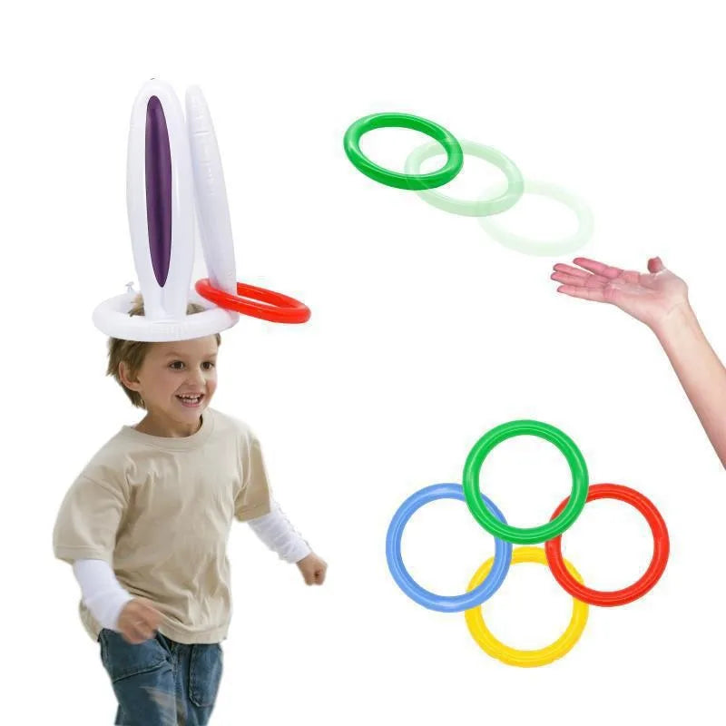 Inflatable Rabbit Ear Throwing Game Ferrule Ring