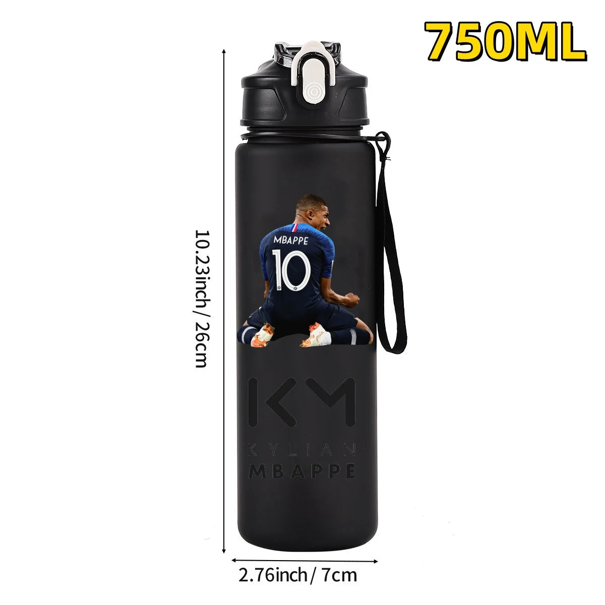 750ML Football Star Water Cup
