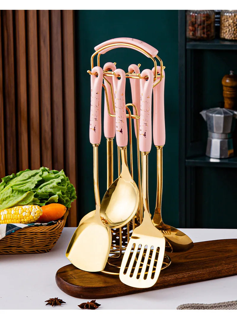 7pcs stainless steel set cooking