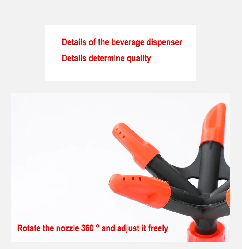 360° Rotating Pentagonal Showerhead Automatic Sprinkler