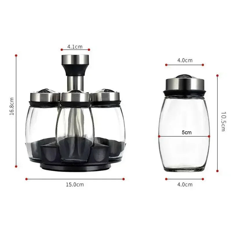 Rotating Seasoning Sugar Pepper Bottles