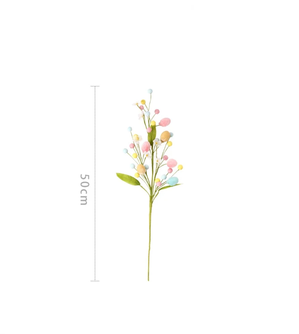 Easter Egg Tree Branch Fake Plant Happy Easter Decor