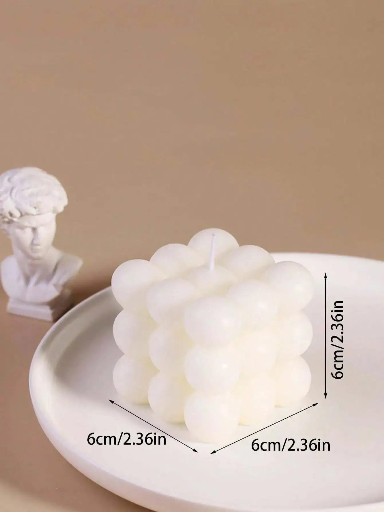 1pc Creative Ball-Shaped Soy Wax Magic Cube Aromatherapy Candle