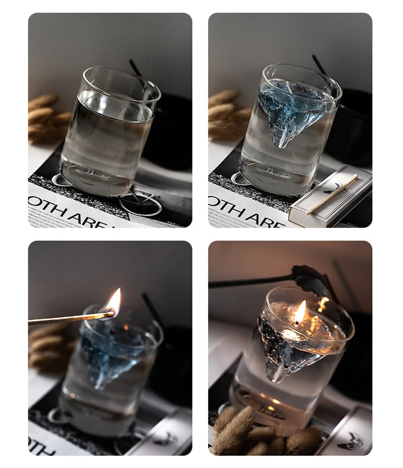 Healing Home Decorations Transparent Jelly Candles