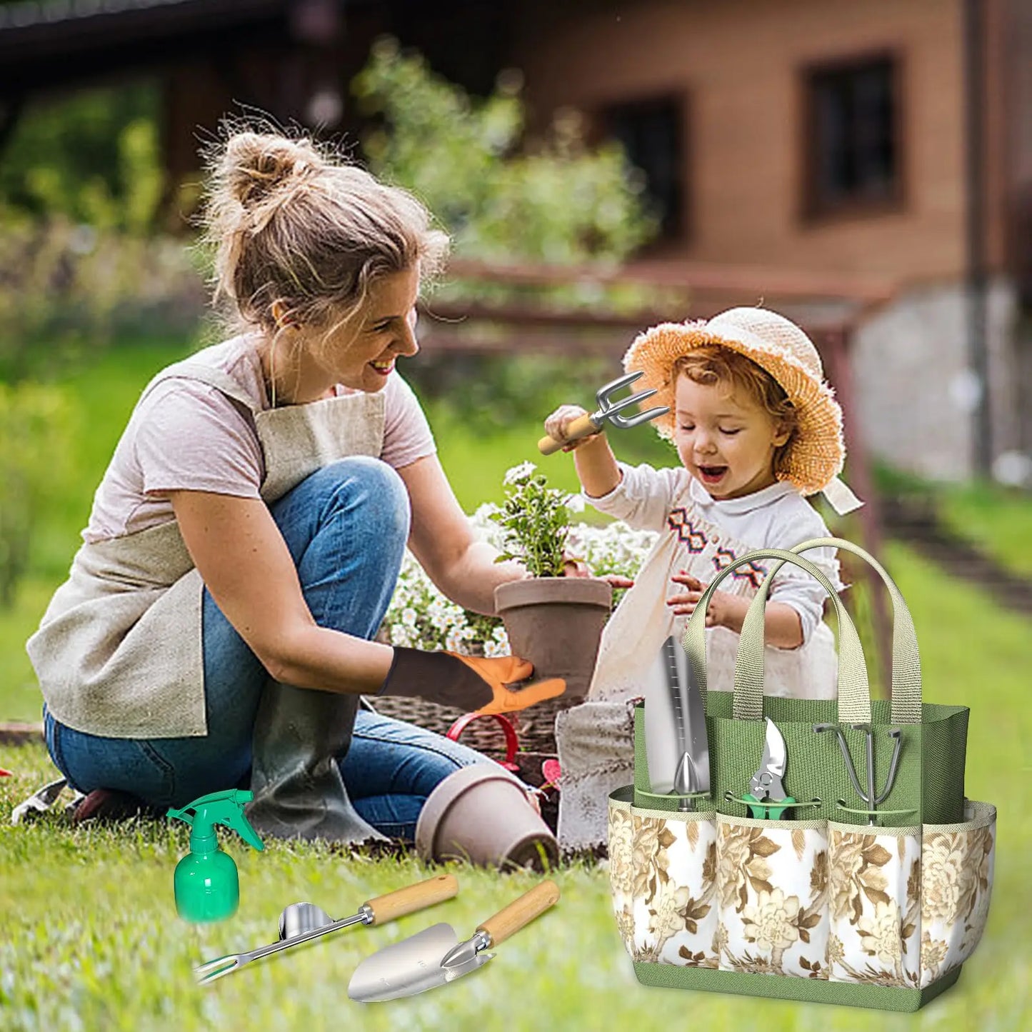 9 Piece Garden Weeding Tools Stainless Steel