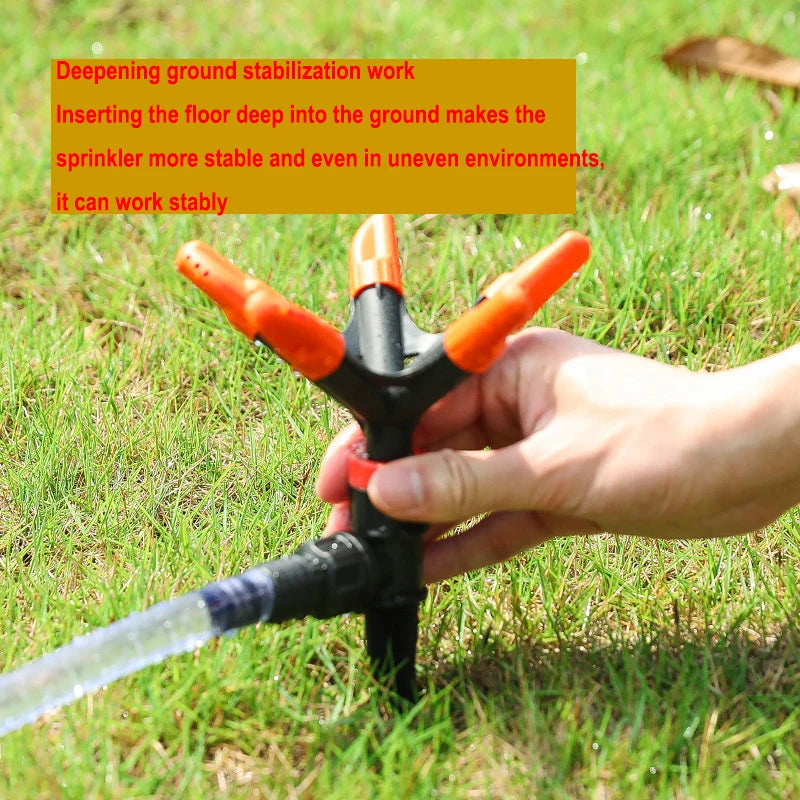 360° Rotating Pentagonal Showerhead Automatic Sprinkler