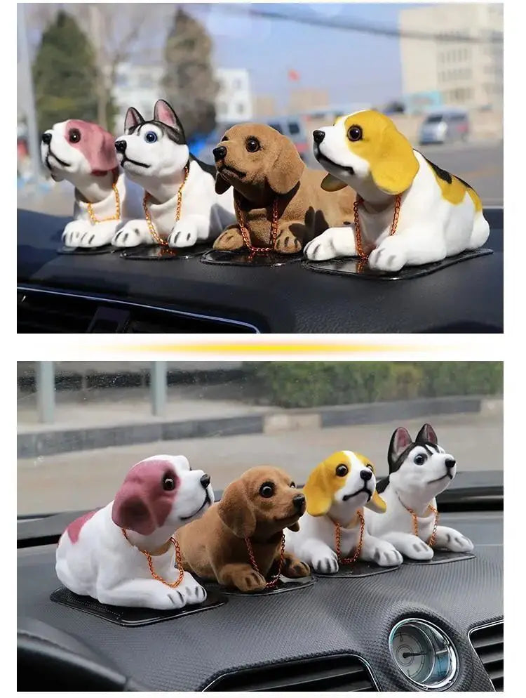 Car decoration shaking head dog