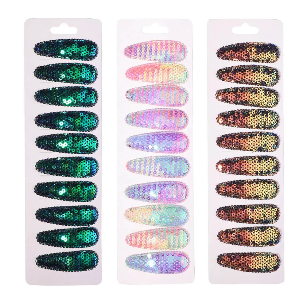 10Pcs/Set BB Hair Clips for Kids Handmade