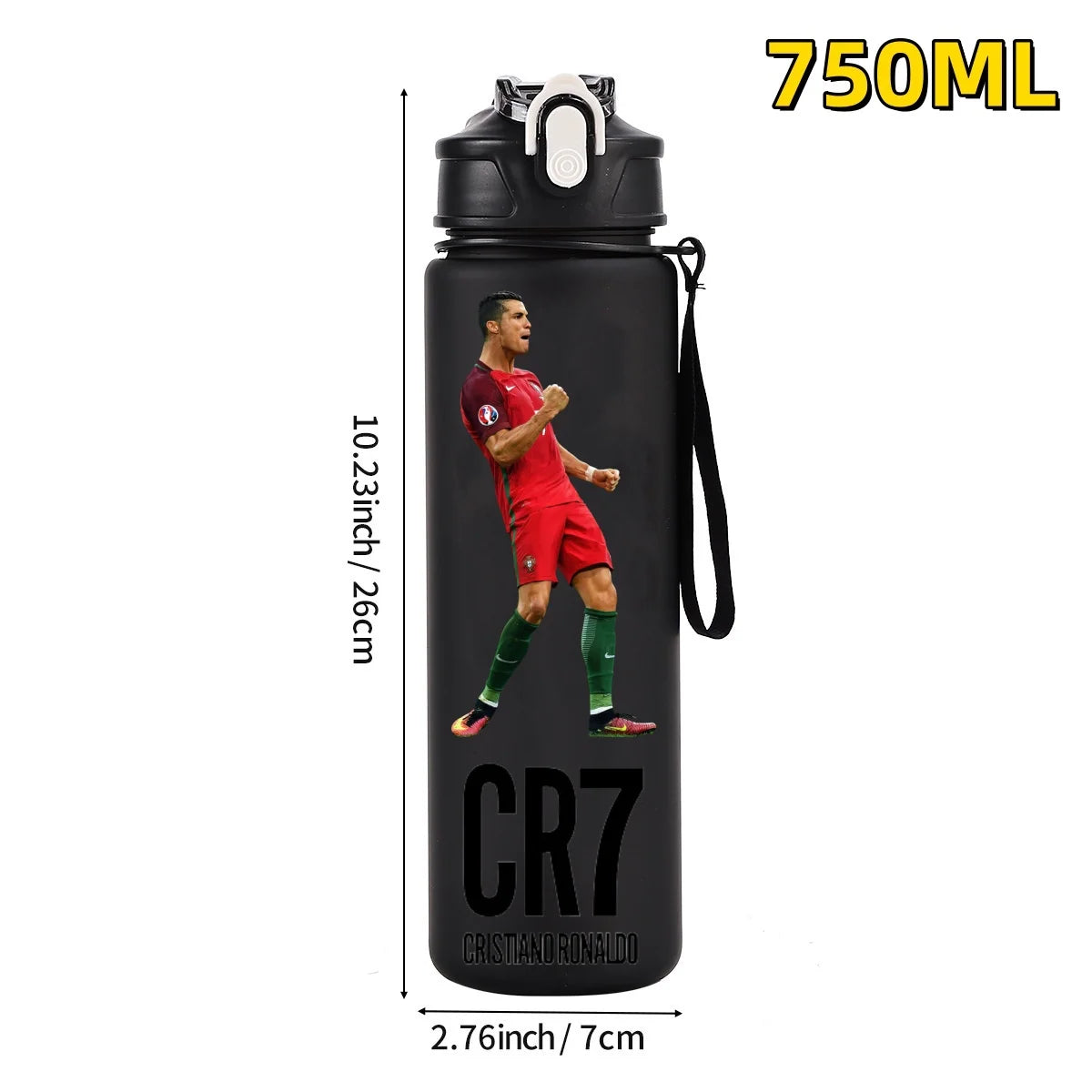 750ML Football Star Water Cup