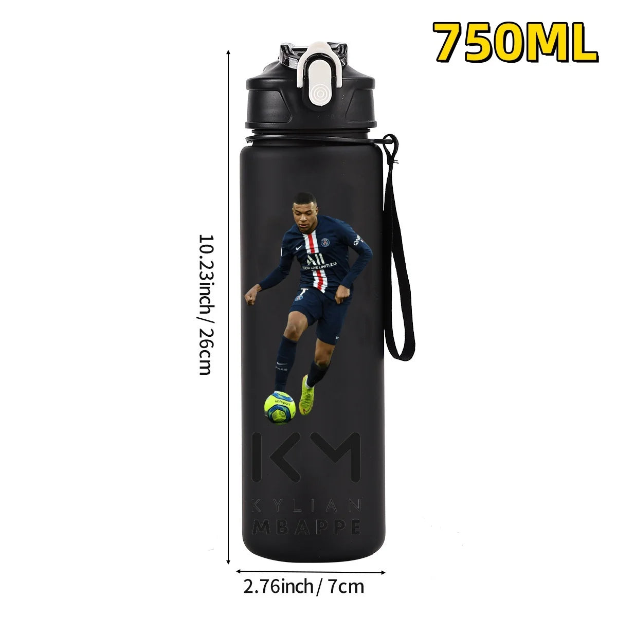750ML Football Star Water Cup