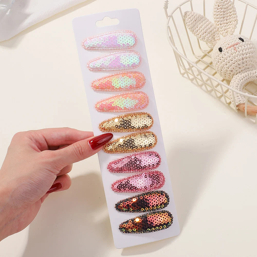 10Pcs/Set BB Hair Clips for Kids Handmade