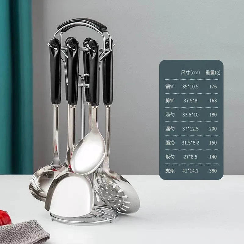 7pcs stainless steel set cooking