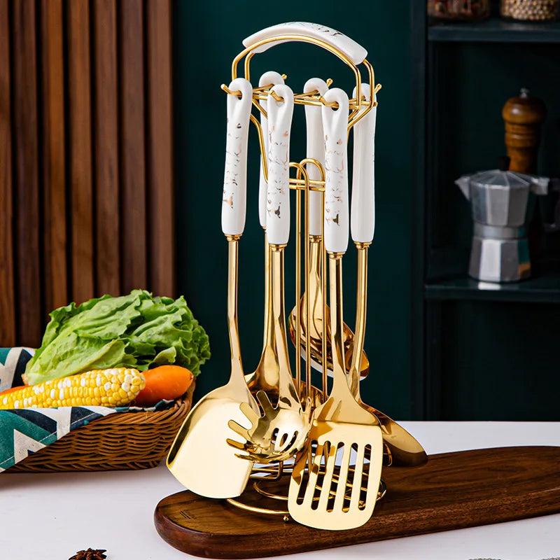 7pcs stainless steel set cooking